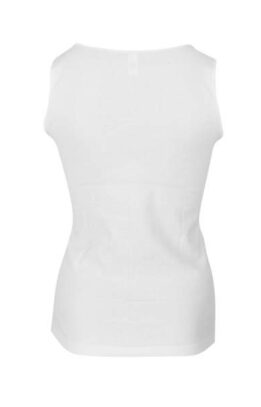 Dressa Everyday szatén vállas női pamut trikó - fehér